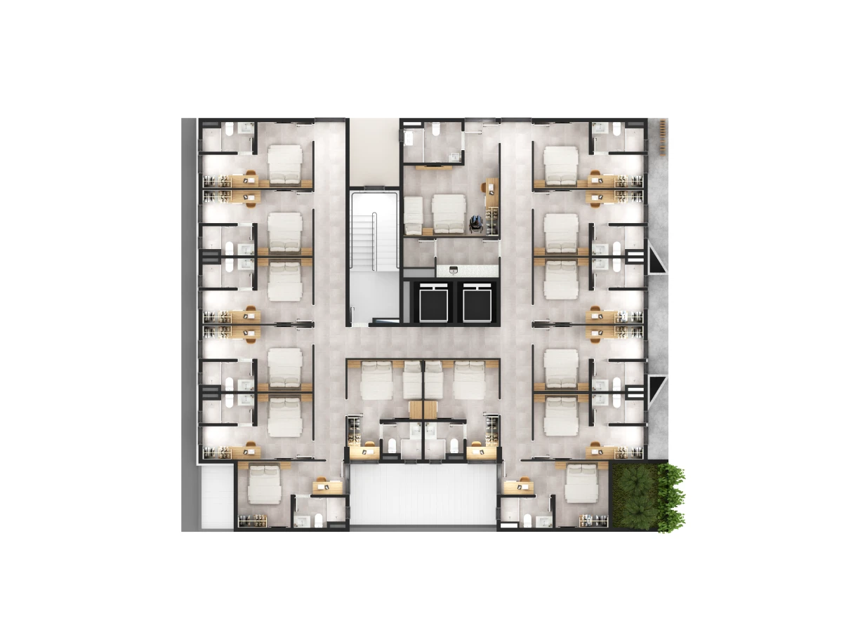 Pavimento dos Quartos